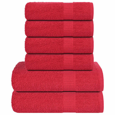 6-delige Handdoekenset FROGN 360 g/m&sup2; rood 1