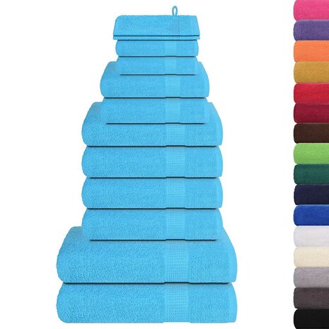 12-delige Handdoekenset FROGN 360 g/m&sup2; turquoise 2