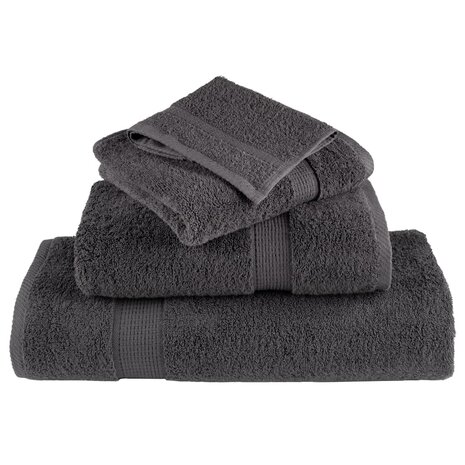 Handdoeken SOLUND 10 st 600 g/m&sup2; 100x150 cm antracietkleur 4
