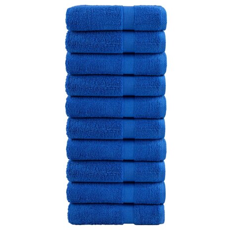 Handdoeken SOLUND 10 st 600 g/m&sup2; 50x100 cm blauw 1