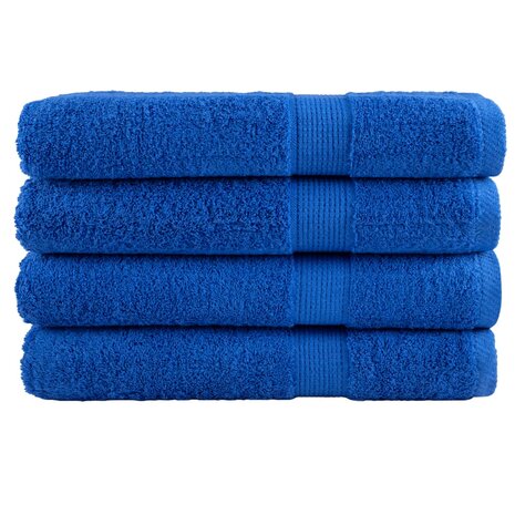 Handdoeken SOLUND 4 st 600 g/m&sup2; 100x200 cm blauw 1
