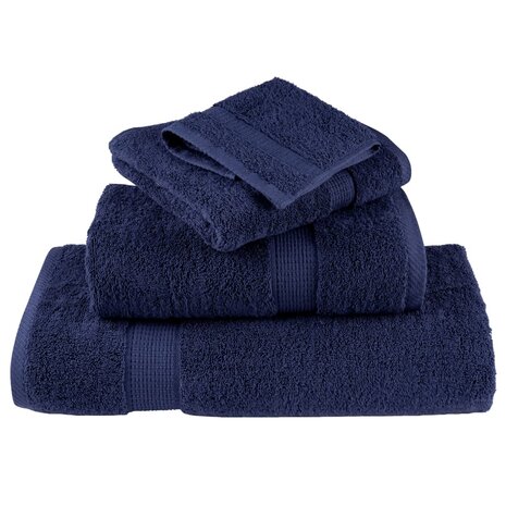 Handdoeken SOLUND 2 st 600 g/m&sup2; 50x100 cm marineblauw 4