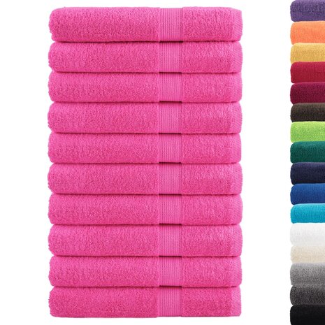 Handdoeken SOLUND 10 st 600 g/m&sup2; 100x200 cm roze 2