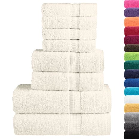 8-delige Handdoekenset SOLUND 600 g/m&sup2; cr&egrave;mekleurig 2