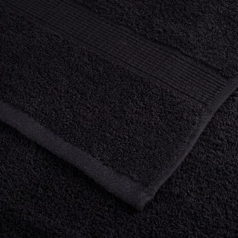 6-delige Handdoekenset SOLUND 600 g/m&sup2; zwart 5