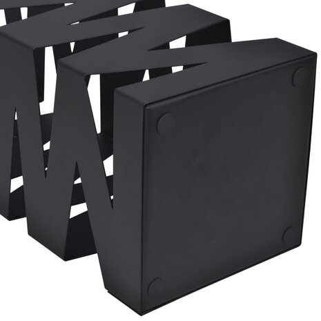 Paraplustandaard vierkant 48,5 cm staal zwart 4