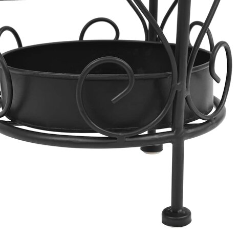 Paraplustandaard vintage stijl 26x46 cm metaal zwart 6