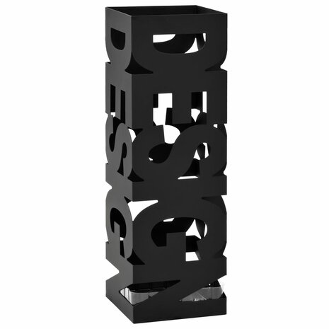 Paraplustandaard design staal zwart  1