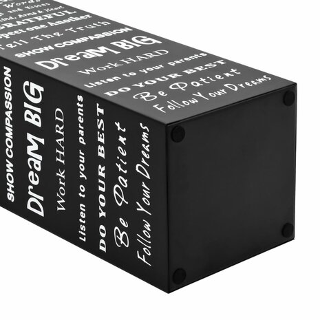 Paraplustandaard tekst staal zwart  4