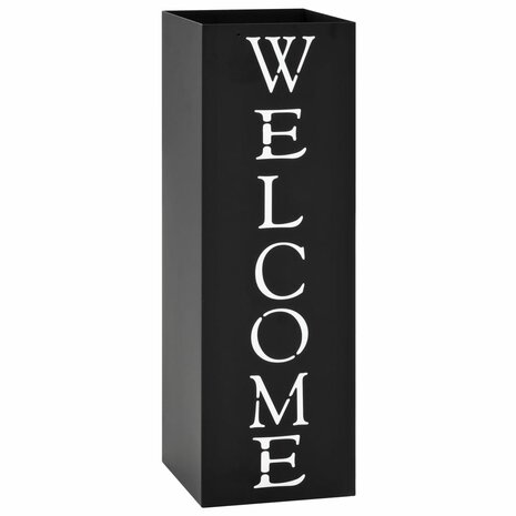 Paraplustandaard Welcome staal zwart  1