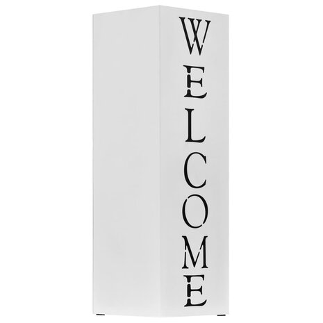 Paraplustandaard Welcome staal wit  2
