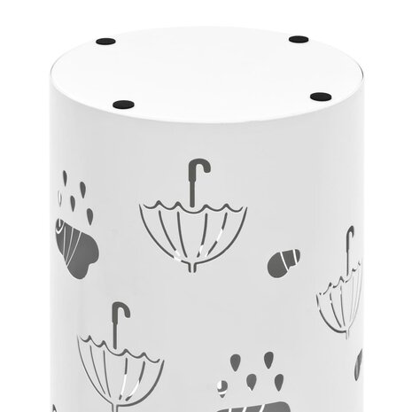 Paraplustandaard paraplu's staal wit  5
