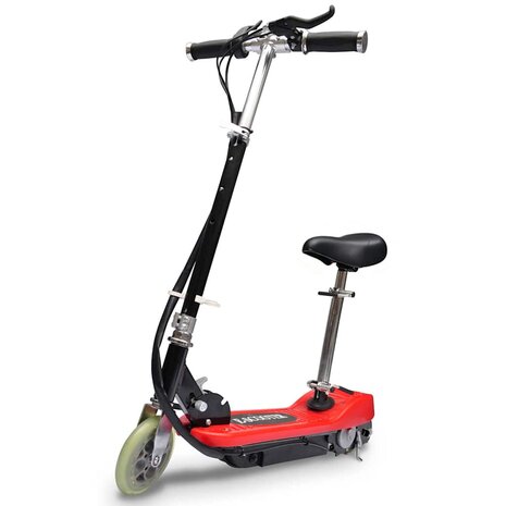 Step elektrisch met zitje 120 W rood 1