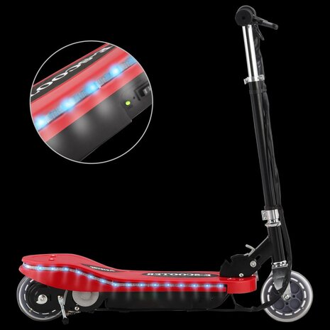 Step elektrisch met LED 120 W rood 2