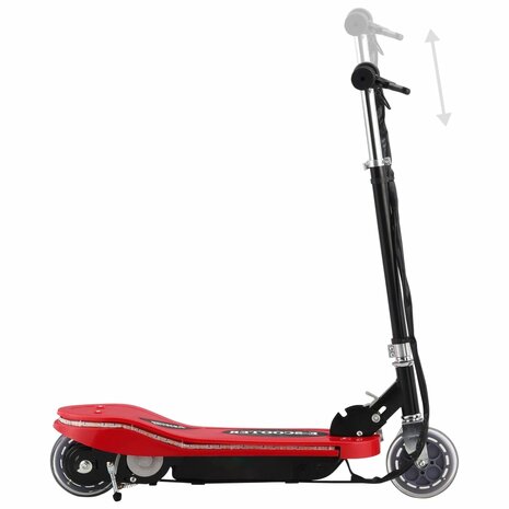 Step elektrisch met LED 120 W rood 3