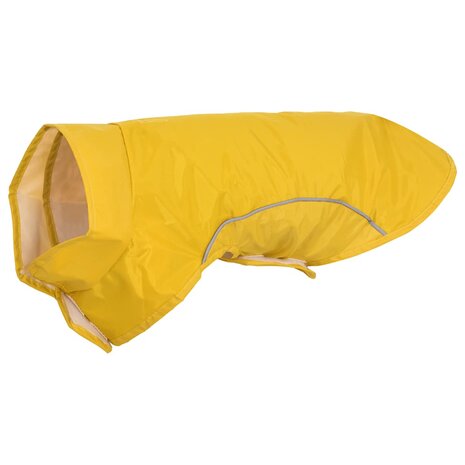 Hondenregenjas met reflecterende strips polyester geel XXS 2