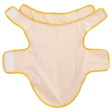 Hondenregenjas met reflecterende strips polyester geel M 5