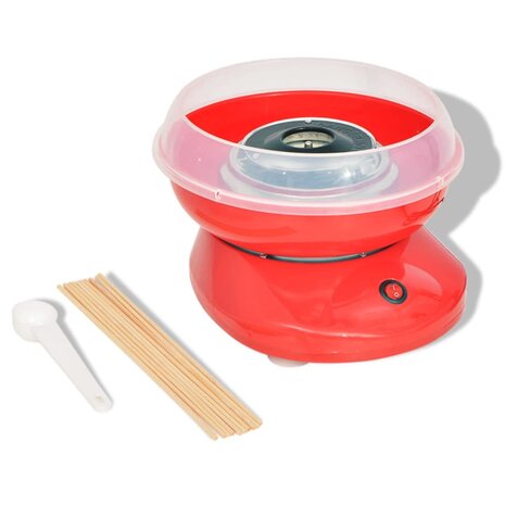 Suikerspinmachine 480 W rood  1