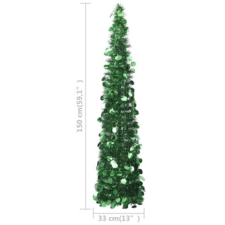 Kunstkerstboom pop-up 150 cm PET groen 5