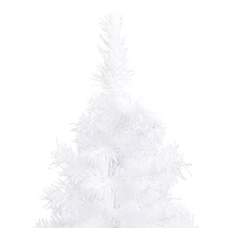 Kunstkerstboom hoek 240 cm PVC wit 6