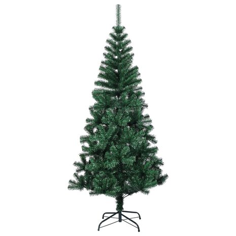 Kunstkerstboom met iriserende uiteinden 150 cm PVC groen 2