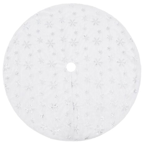 Luxe Kerstboomrok Wit 150 cm Imitatiebont 2