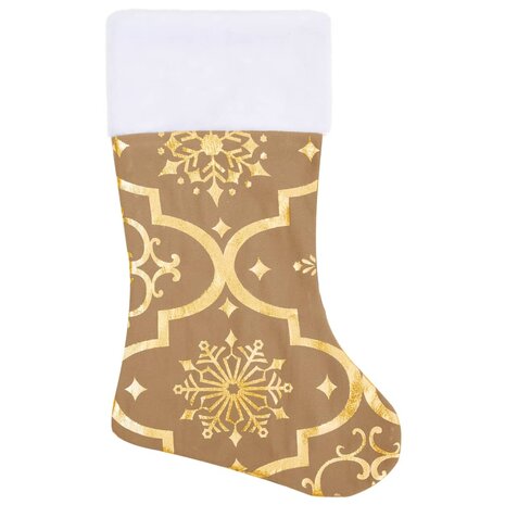 Kerstboomrok luxe met sok 90 cm stof geel 4