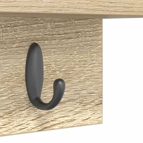Wandgemonteerde kapstok Sonoma Eiken 40 x 10,5 x 18 cm 9