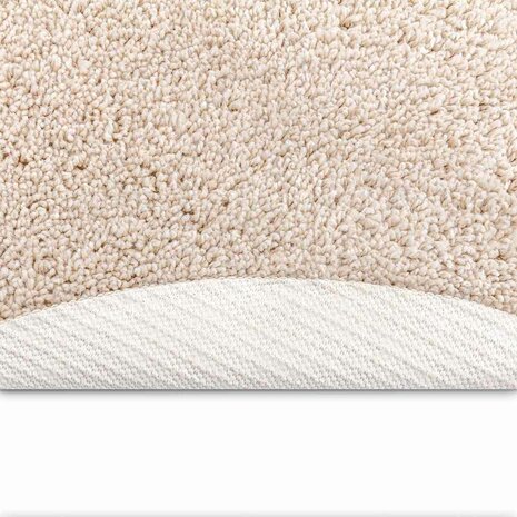 Antislip Shaggy Tapijt Cr&egrave;me 90 x 90 cm PP 4