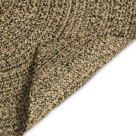Vloerkleed Naturel en Zwart 60 x 110 cm Jute 4