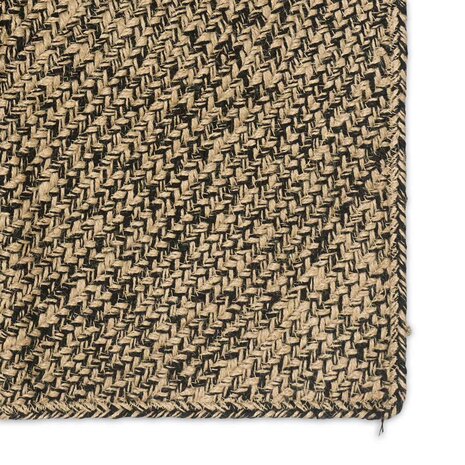 Vloerkleed Naturel en Zwart 60 x 110 cm Jute 5
