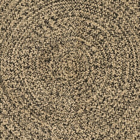 Vloerkleed Naturel en Zwart 60 x 110 cm Jute 7