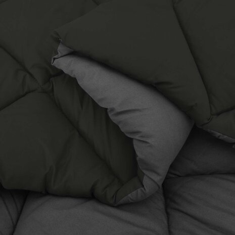 Winter Dekbed Zwart en Anthraciet 135 x 200 cm Microfiber 6