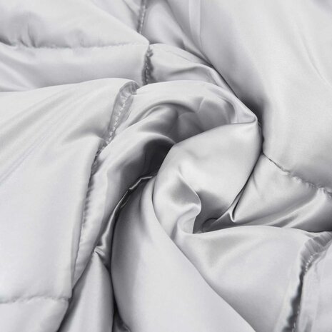 Zomer Dekbed Zilver 140 x 220 cm Satijn en Microfiber 6