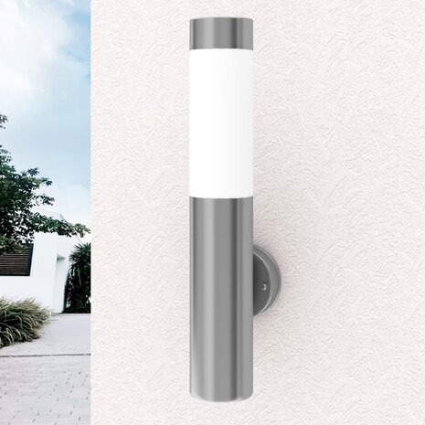 Wandlamp voor binnen en buiten waterdicht RVS 9
