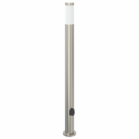 Bolderarmatuur met stopcontact 110 cm RVS IP44 2
