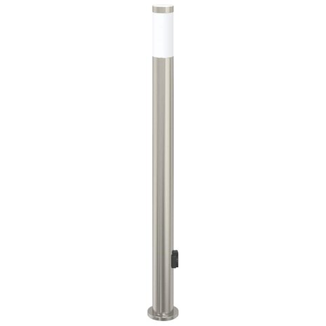 Bolderarmatuur met stopcontact 110 cm RVS IP44 4