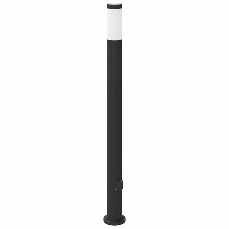 Bolderarmatuur met stopcontact 110 cm RVS IP44 2