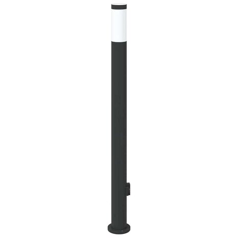 Bolderarmatuur met stopcontact 110 cm RVS IP44 4