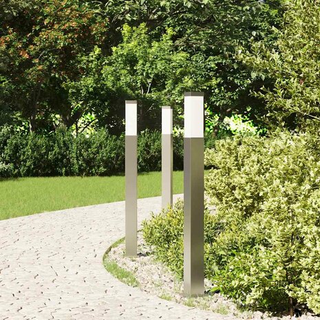 Bolderverlichting 3 stuks 80 cm RVS IP44 3