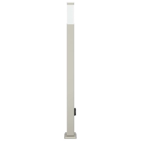 Bolderarmatuur met stopcontact 110 cm RVS IP44 4
