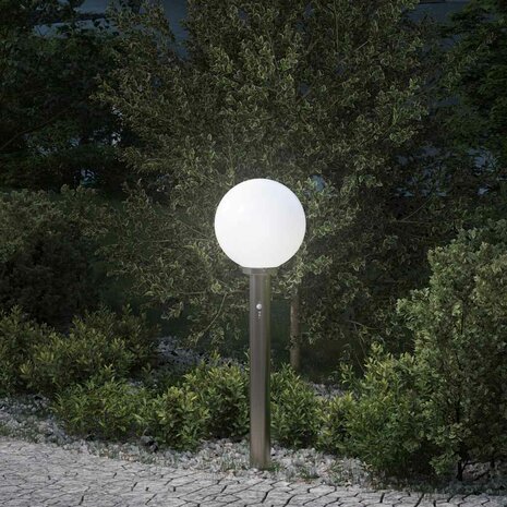 Bolderverlichting met sensor 80 cm RVS IP44 1