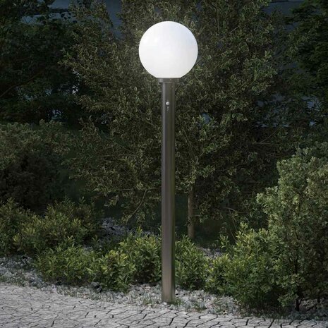 Bolderverlichting met sensor 120 cm roestvrij staal IP44 1