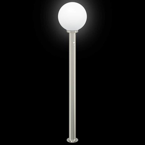 Bolderverlichting met sensor 120 cm roestvrij staal IP44 6