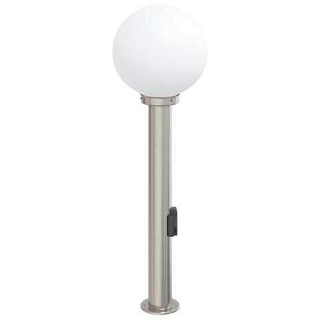 Bolderarmatuur met stopcontact 80 cm RVS IP44 4