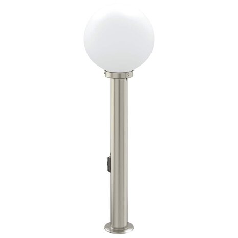 Bolderarmatuur met stopcontact 80 cm RVS IP44 5