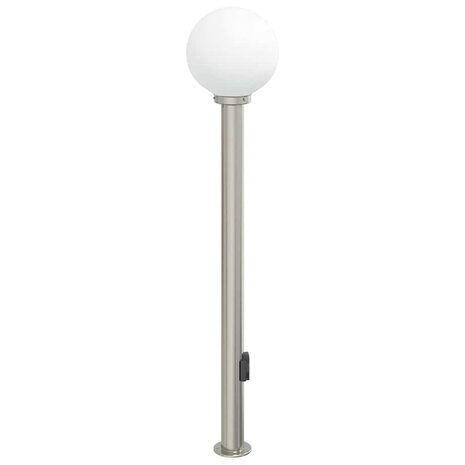 Bolderarmatuur met stopcontact 120 cm RVS IP44 4