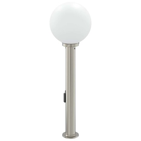 Bolderarmatuur met sensor en stopcontact 80 cm roestvrij staal IP44 5