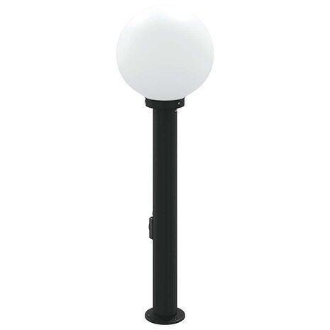 Bolderarmatuur met stopcontact 80 cm Zwart IP44 5