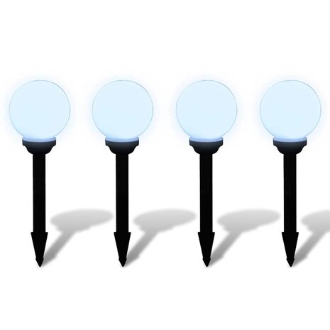 Tuinpadlampen 4 st met grondpin LED 15 cm 3